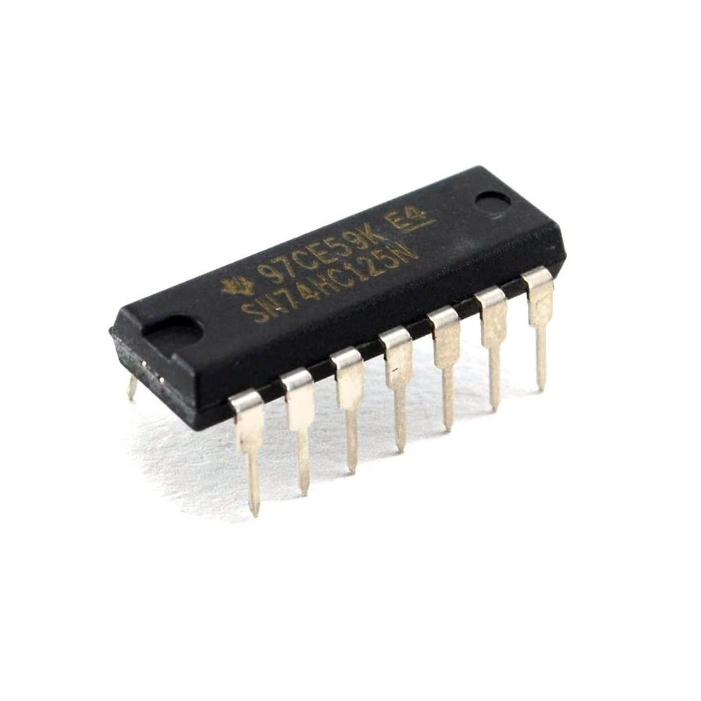 74HC125 Buffer Cuádruple 3 Estados