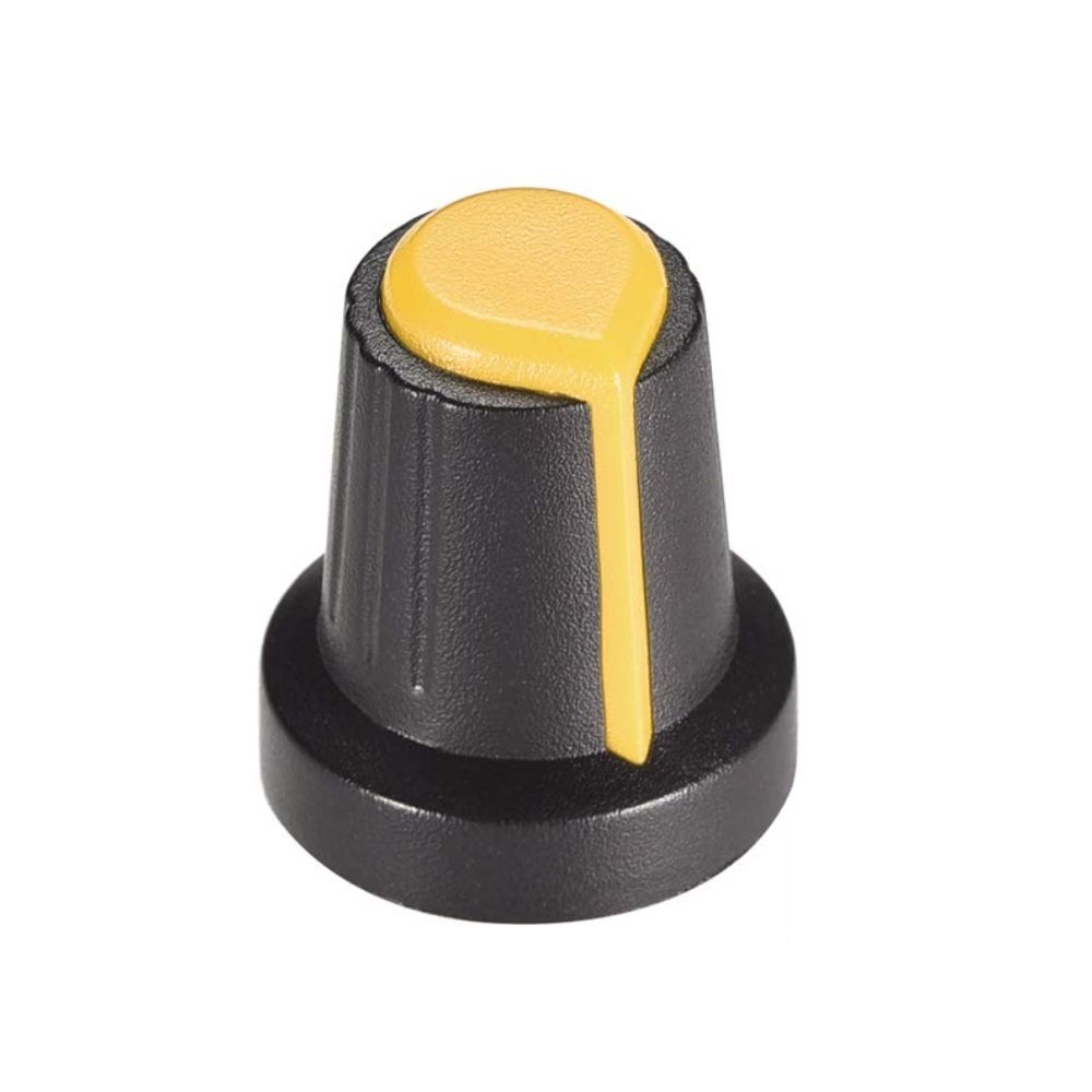 Perilla Amarilla para Potenciómetro