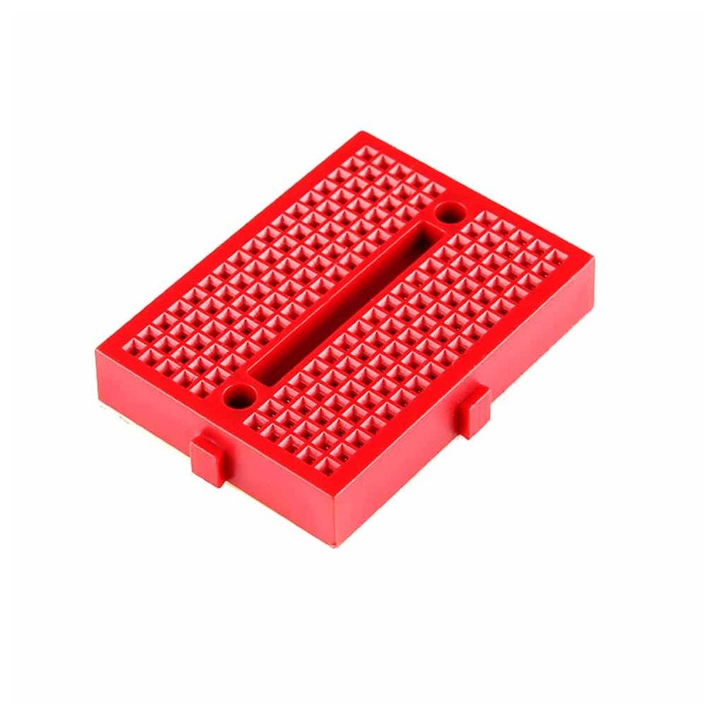 Mini Protoboard 170 Perforaciones Roja